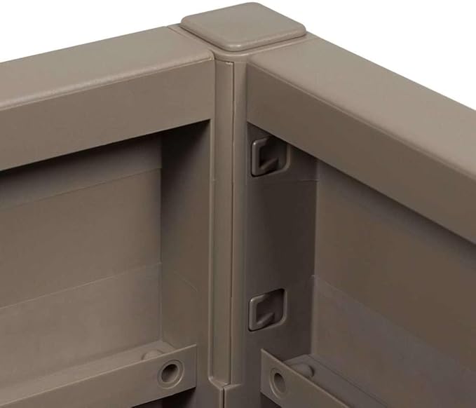 Garden Planter Gray 36x36x35 cm Polypropylene Outdoor Indoor Fade Resistant Textured Finish Raised Garden Bed for Plants