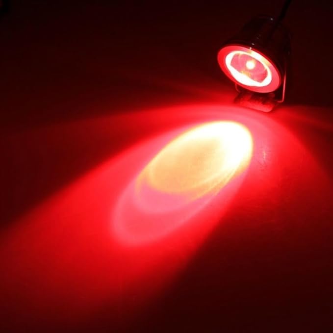 LED Swimming Pool Light- 10W Pond Fountain SpotLights Embedded Floor Lamp Underwater Lights 12V Waterproof IP68 Landscape Lighting(B- Red)