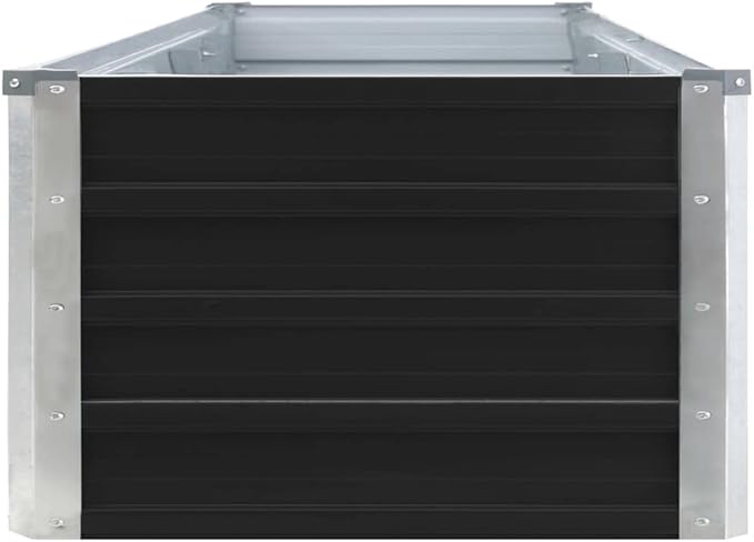 YAFF Garden Raised Bed Galvanized Steel 126x15.7x17.7 Anthracite