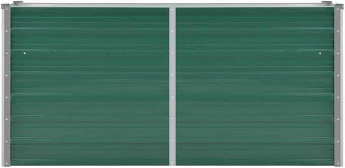 Raised Garden Bed Galvanized Steel 63 x 15.7 x 31.3 Green Large Planter Outdoor Metal Raised Garden Box for Flowers Vegetables Herbs and More