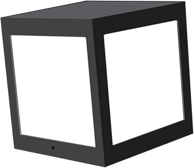 1Pc Solar Wall Light Durable Outdoor Landscape Lighting Easy Installation Solar Energy LED Light for Garden Patio Black