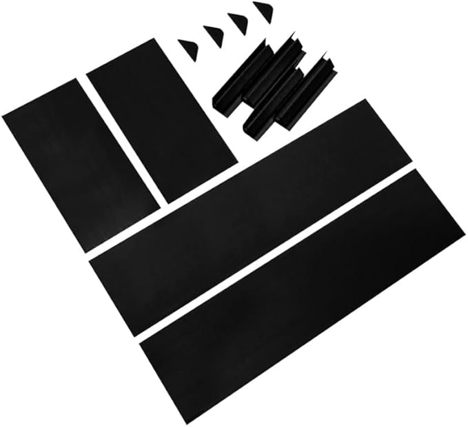 HomeRoots 44 X 22 Black Heavy Duty Plastic Rectangular Raised Garden Bed