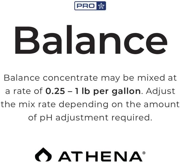 Athena Pro Balance - Hydroponic pH Buffer &amp Stabilizer | pH Buffer for Plants Hydroponic pH Stabilizer &amp pH Up Buffer Solution | Raises Fertilizer Solution pH – 10 lb