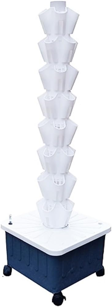Hydroponics Growing SystemHydroponics Growing Tower Planter for Herbs Fruits &amp Vegetables 5 Plants Per Layer 8/10/12 Layer GYL24824(Color:B2Size:8 Layer)