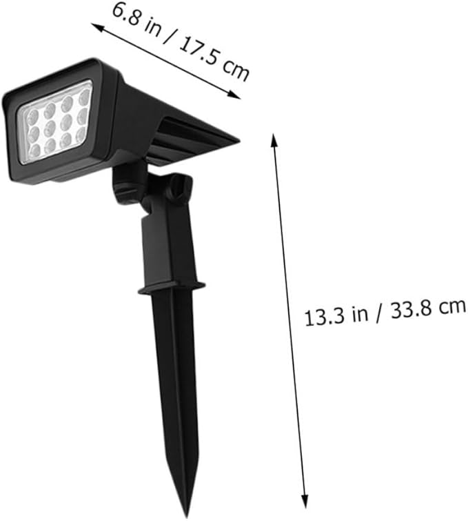 Solar Led Spotlight for Garden and Patio Lawn Stake Light with Settings for Pathways and Landscape Lighting