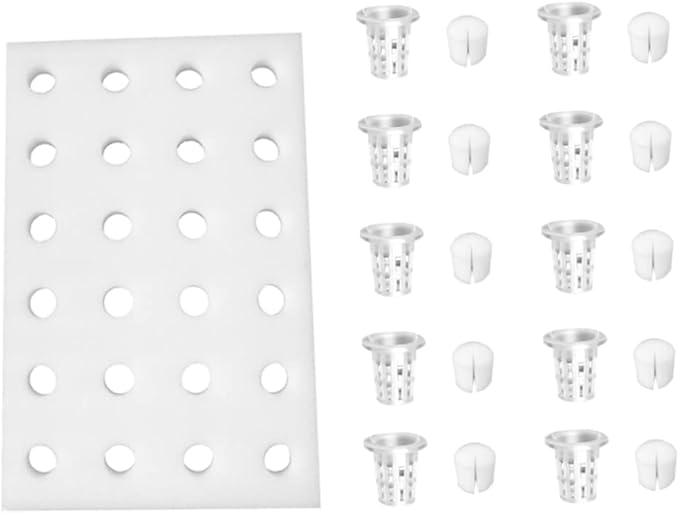 POPETPOP Soilless Cultivation Kit Greenhouse Hydroponic Tower Basket Sponge Planting Tray