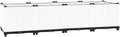 63 White Raised Garden Bed Large Square Planter Box 15 Deep Polypropylene Outdoor Herb Flower Boxes for Patio Balcony Garden