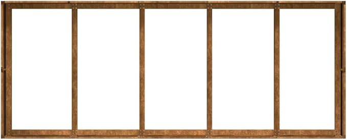 31.5x78.7x15.7 Steel Planter Box Open-Bottom Raised Garden Bed for Vegetables &amp Flowers Patio/Balcony