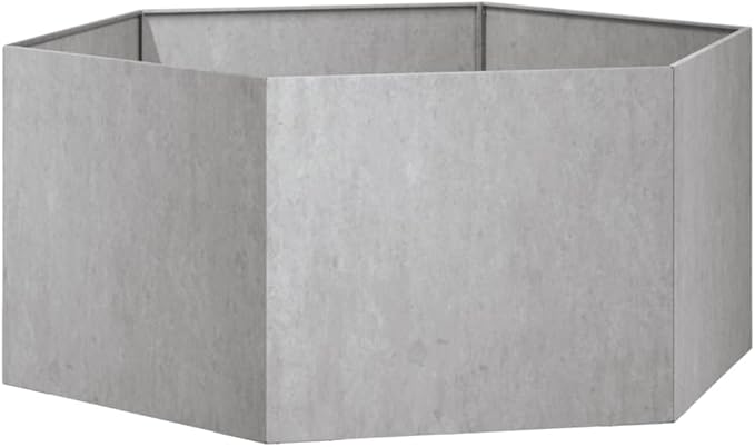 Corten Steel Garden Planter with Decorative Inlays Weatherproof Galvanized Fencing for Patio Landscape Rusty Large Welded Raised Bed 35.4-Inch