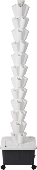 14 Tiers Hydroponic Planting TowerVertical Hydroponic Tower with Pump and Removable Water Tank70 Slots Hydroponic PlanterAeroponic Tower for