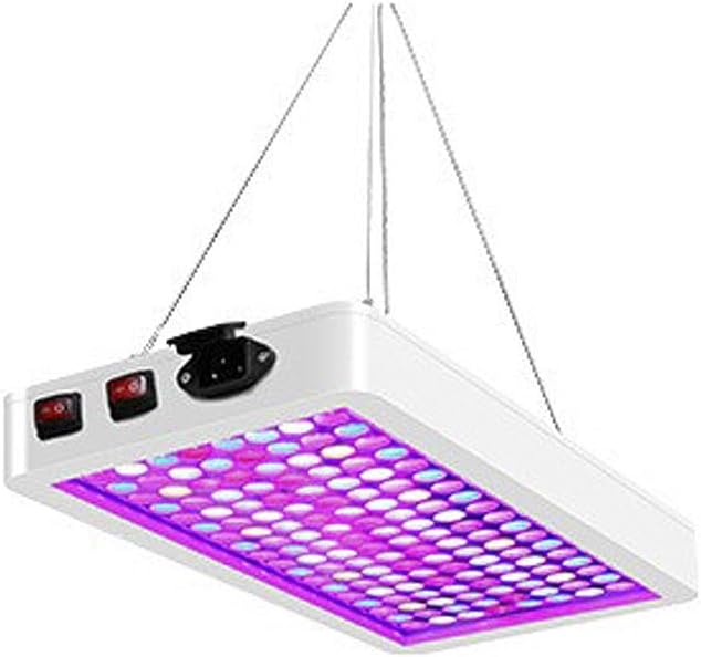 Full Spectrum LED Grow Light Panel 192 LEDs White Double Switch Design with Veg and Bloom Modes SMD2835 315x200mm Indoor Plant Growing