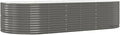 SKM Garden Raised Bed Gray 114.6x55.1x26.8 Powder-Coated Steel (19.38 KG/42.636 LBS)