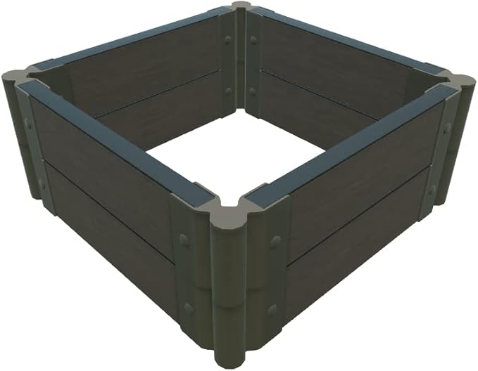 Frame It All Weathered Wood 2 X 2 X 11' Garden Raised Bed - 2 Profile