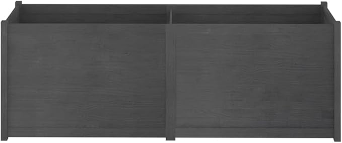 Wooden Garden Planter Box Outdoor Raised Garden Bed Garden Yard Wood Box for Vegetables Flowers Herbs and Succulents Gray 78.7x19.7x27.6 Solid Wood Pine