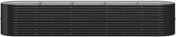 SKM Garden Raised Bed Anthracite Powder-Coated Steel Large DurableAnthracite (Weight 46.39KG)