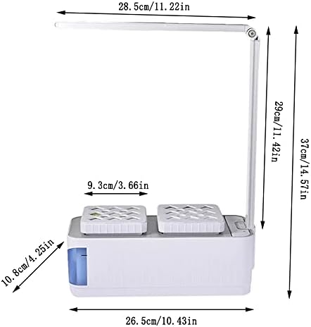 Desk Lamp Hydroponic Indoor Herb Garden Kit Smart Multi-Function Growing Led Lamp for Flower Vegetable Plant Growth LightLamp with UK Plug