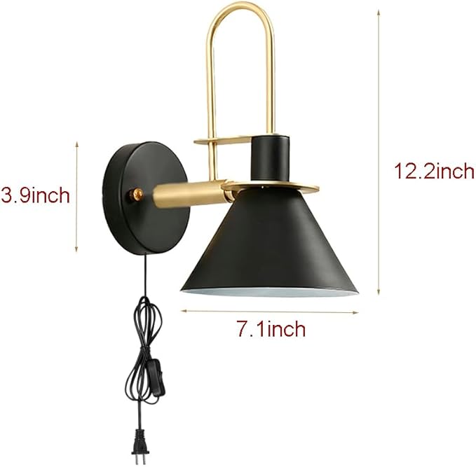 Hook Type Wall Mounted Plant Light Full Spectrum 4500K 10W Adjusted Angle &amp Light Beam Range 15°-60° Modern Black Metal Wall Lamp for Indoor Growing Plants Flowers 2 Pack