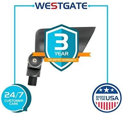 Westgate Lighting LED Directional Landscape Lights Die - Cast Aluminum Housing - IP67 Waterproof - 12V AC - 36° Beam Angle - All Accessories Included (12 Black)