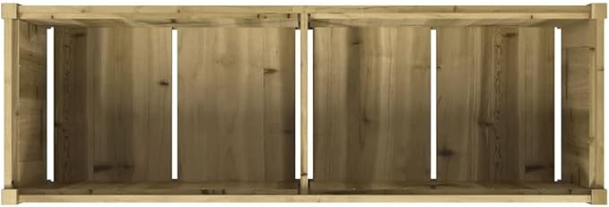Wooden Raised Garden Bed Garden Planter Box Outdoor Wood Raised Garden Bed for Planting Plants Vegetables 59.1x19.7x19.7 Impregnated Wood Pine-252