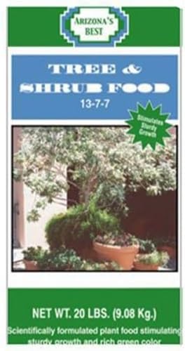 Arizona's Best AZB10081 20 Lb Tree &amp Shrub Food Fertilizer 13-7-7 - Pack of (2)