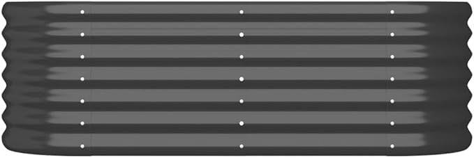 Garden Raised Bed Outdoor planters Garden Bed Planter Boxes Outdoor Suitable for Flowers Backyard Patios Restaurants Powder-Coated Steel 44.9x15.7x14.2 Anthracite
