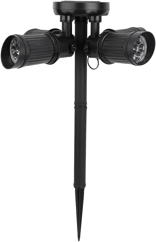 Solar Lawn Lights LED Spotlight Outdoor Landscape Lighting with 28 LED Beads Adjustable Light Heads for Yard Garden Patio IP65 Water Solar Powered Lights wi