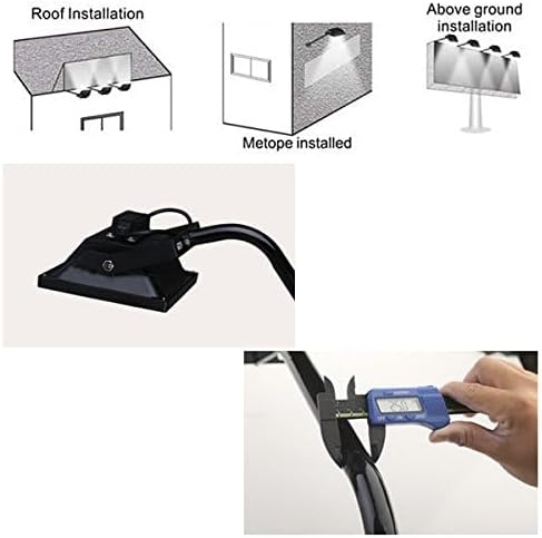 50W LED Outdoor Spotlight Included 1.6 Feet Bracket 13ft US Plug-in Cord Waterproof Landscape Lighting for Shop Sign Billboards Courtyard Garden Pathway Lights