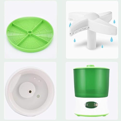 Large Capacity Bean Sprouts Machine 3-Tier PP Sprouter for Home Automatic Bean Seed Germination Healthy Cereal Sprouts Maker Perfect for Vegan &amp Healthy Diets