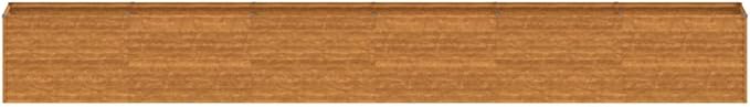 Corten Steel Garden Raised Bed 227.6x19.7x27.2 Inch Large Rectangular Planter for Outdoor Plants Weathered Metal Steel for Vegetables &amp Herbs