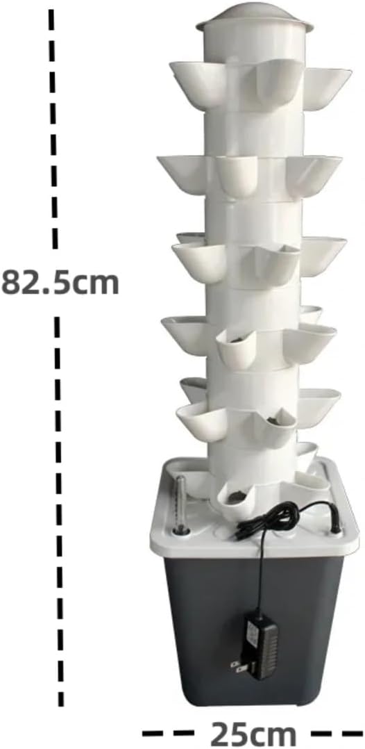 30 Plants Hydroponic Growing System Kit Tower Outdoor Indoor Vertical Hydroponic Garden Towers Soilless Growing Suitable for Cultivating Herbs Vegetables and Fruit Growing