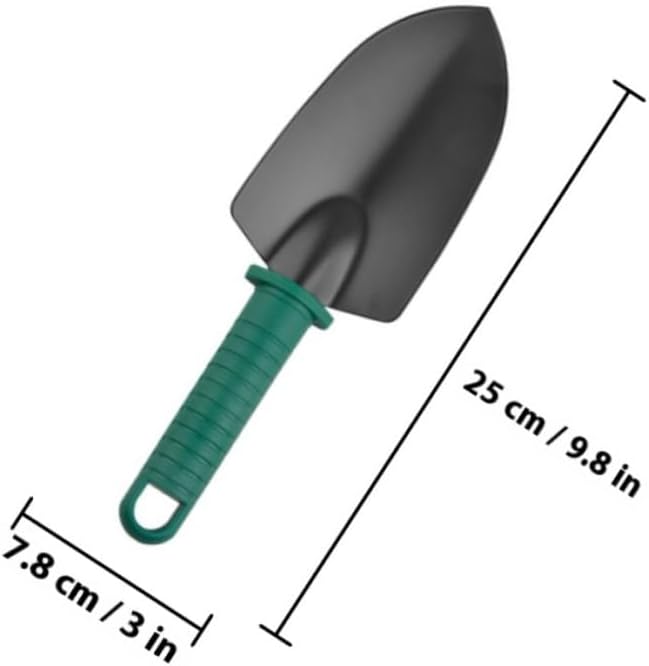 SUPVOX Stainless Steel Gardening Shovel and Rake 5pcs Garden Tool Set with Carrying Case for Planting and Outdoor Lawn Care
