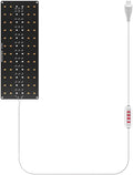 1Head USB Powered LED Indoors Plant Panel Light DC5V Full Spectrum Cultivation Lamp 5 Level Dimmable Timing 4/8/12Hours Vegs Flowers Hydroponic Fill Lamps Sunlight Seeding Cultivate UV IR Greenhouse