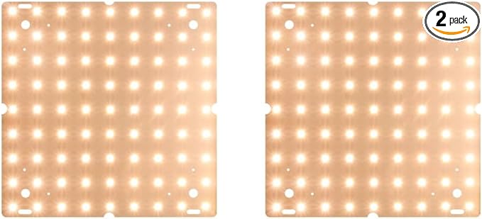 2Pack 200W Indoor Seedings Cultivation Plant Lights AC100-277V Hydroponic Planting Panel Lights UV/IR Greenhouse Tent Succulent Vegs Potting Flowers Fruits Cactus Moss Filling Lights US Plug