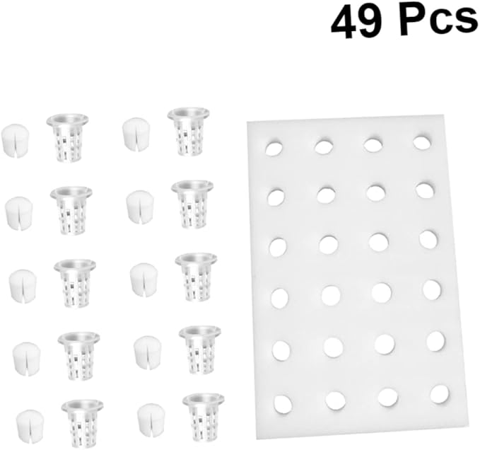 BESPORTBLE 1set Hydroponic Tower Planting Baskets Sponge Floating Gardening Tray Set for Greenhouse
