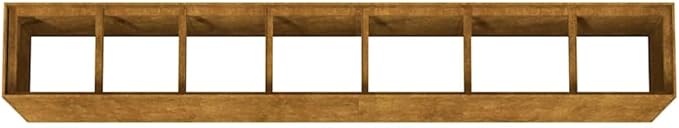 Garden Raised Bed Rusty Corten Steel Planter Box 110.2 x 15.7 x 31.5 Inch Outdoor Rectangular Elevated Garden Bed for Vegetables Herbs Flowers