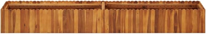 Garden Raised Bed Planter Boxes Outdoor Garden beds Outdoor Plant pots Suitable for Flowers Restaurants Backyard Patios 78.7x11.8x9.8 Solid Acacia Wood