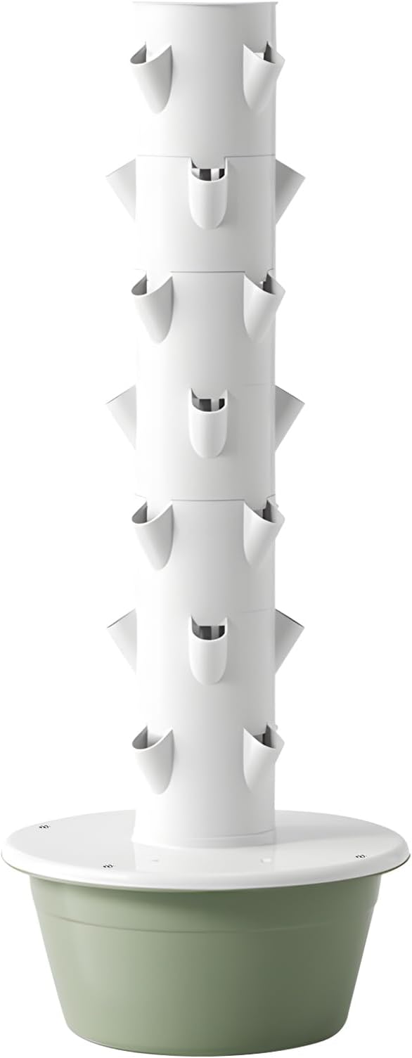 Hydroponic TowerGrowing SystemVertical Garden PlanterIndoor Smart Garden Kitwith Movable Water Tankfor Gardening Lover (7)