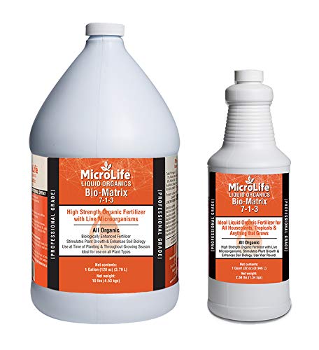 MicroLife Bio-Matrix (7-1-3) Professional Grade Liquid Organic Biological Fertilizer 1 Quart