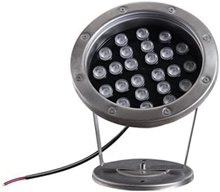 LED Waterscape Light IP68 Stainless Steel Underwater Light Can Rotate 24V Underwater Spotlight Fountain Pool Garden Square Waterscape Light