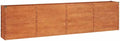 vidaXL Raised Garden Bed - Corten Steel Planter 126x15.7x30.3 Weather Resistant Rusty Brown for Patio and Balcony
