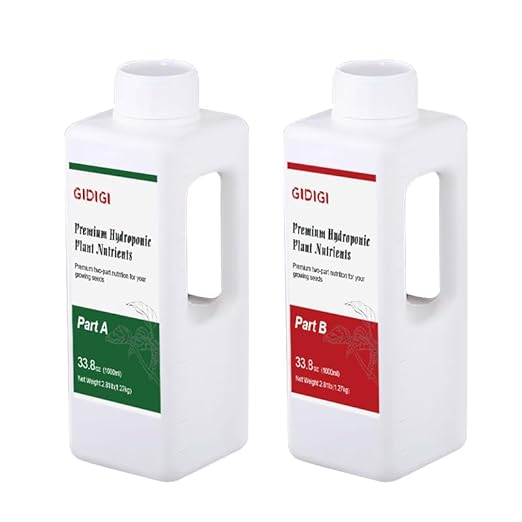 Hydroponic Nutrient Solution | Professional Base A &amp B Liquid Hydroponic Fertilizer for Indoor and Outdoor Plant | Supports Healthy Vegetative Growth and Flowering Stage | 75.5 oz(2 L) Set