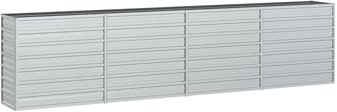 Garden Raised Bed Silver Galvanized Steel Large Garden Raised Bed Gardening Pots &amp Planters 316891