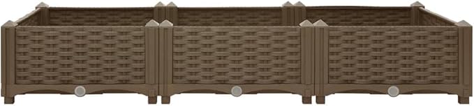 Raised Bed PlanterGarden BedGalvanized Raised Garden BedPlanter Raised bedsGalvanized Planter47.2x15.7x9.1 Polypropylene