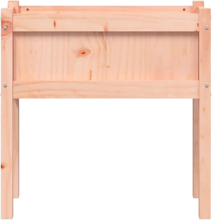 Garden Planter Set Natural Solid Douglas Fir Planters for Flowers Veggies Herbs on Patios Terraces Balconies - Set of