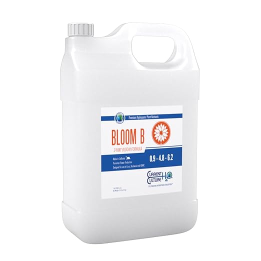Bloom B - Pure Liquid Fertilizers | Crystal Clear Blends | Consistently pH Stable | Developed for Hydroponic Applications - Quart Size