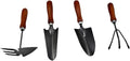 4pcs Mini Garden Tool Set Thickened Iron Spade Handle Planting Shovel for Transplanting Seedlings Weeding and Cultivating Flowers and Vegetables