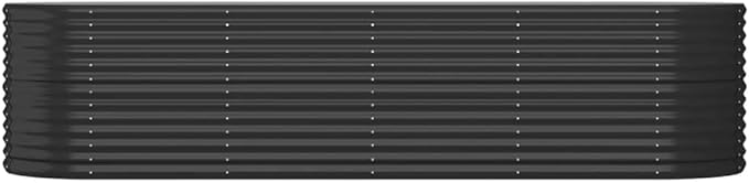 Garden Raised Bed Powder-Coated Steel 116.5x31.5x26.8 AnthraciteWeight:38.49lbs318961