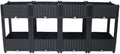 LuckyNote】Planter Raised Beds - Elevated Planter Garden Box with Drainage Plug Raised Garden Beds for Vegetable/Flower/Herb Outdoor Standing Planter Beds Gardening Kit63x15.7x27.7 (Black)