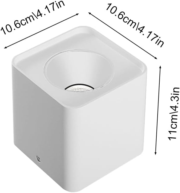 Spotlight White Square Flush Mount Spotlight 10w Downlight Accent Lamp AlumiExpression artistique m Housing Directio l Spotlights for Living Room Hallway Corridor