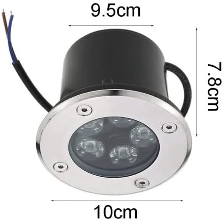 5W Landscape Spotlights Led Landscape Lightingrust Outdoor Garden Lights for Lawn Patio Yard Driveway Step and Walkway/Warm Light（White Light）